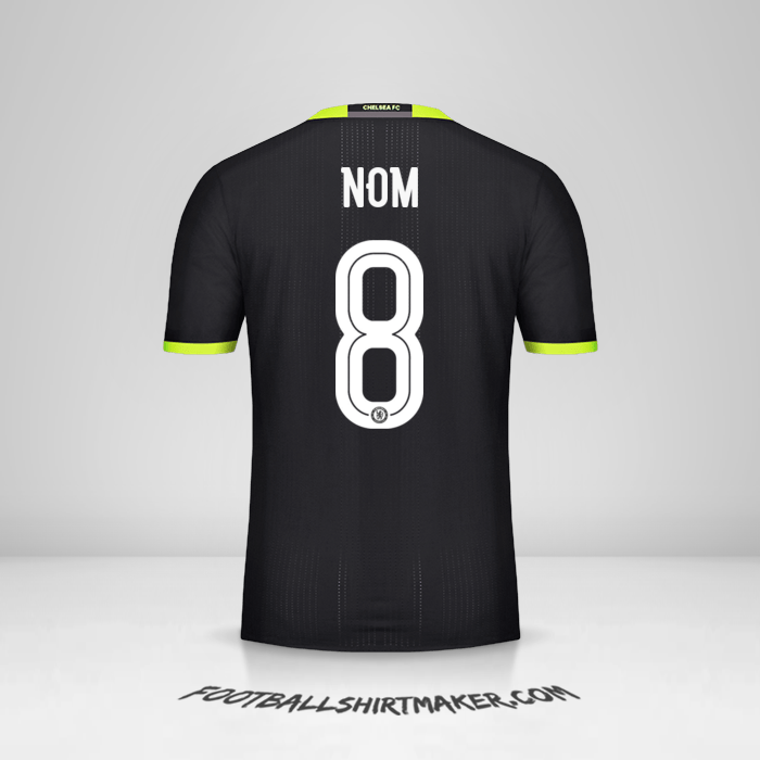 Maillot Chelsea Cup 2016/17 Extérieur -  nom - 8