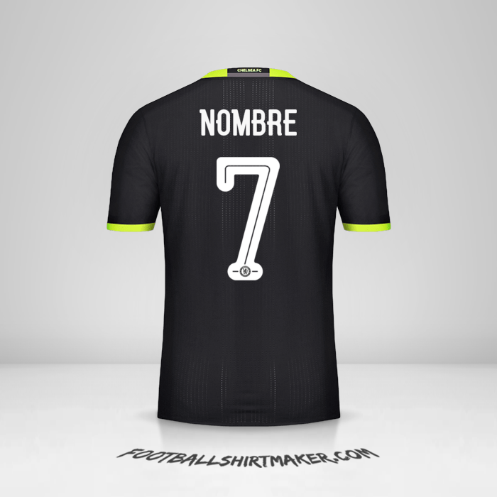 Camiseta Chelsea Cup 2016/17 Visita -  nombre - 7