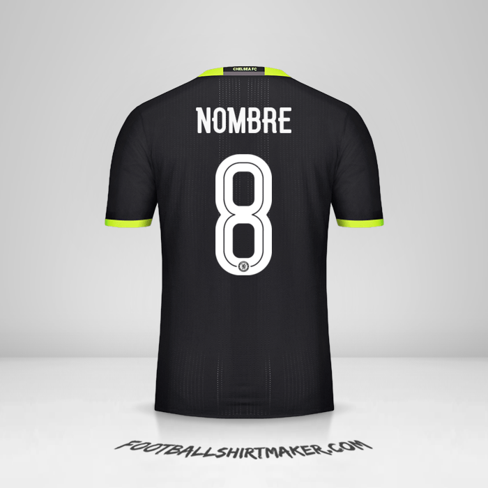 Camiseta Chelsea Cup 2016/17 Visita -  nombre - 8