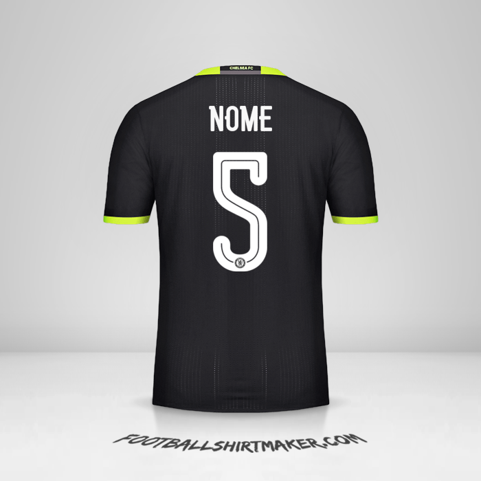 Maglia Chelsea Cup 2016/17 Seconda -  nome - 5