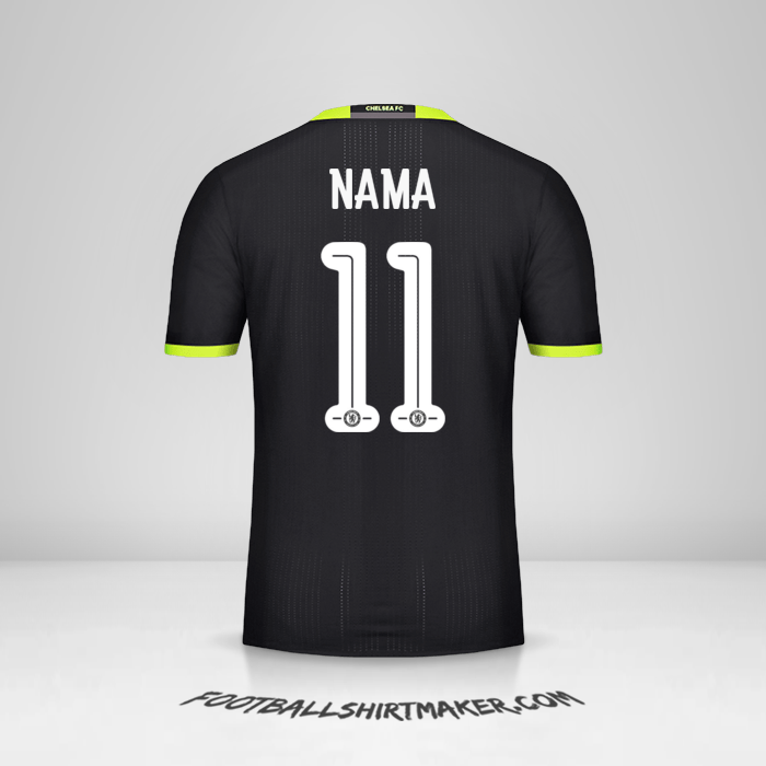 Jersey Chelsea Cup 2016/17 Alternatif -  nama - 11