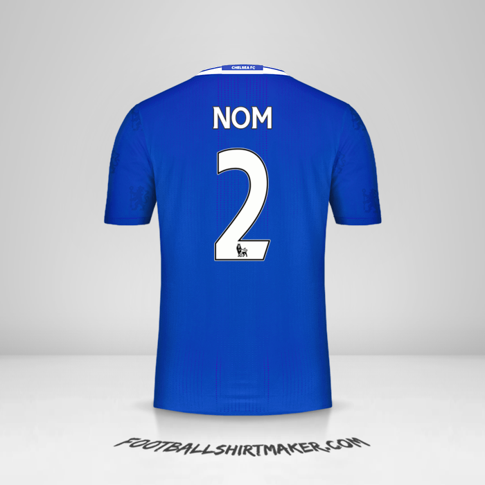 Maillot Chelsea 2016/17 -  nom - 2