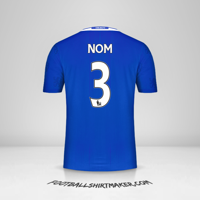 Maillot Chelsea 2016/17 -  nom - 3