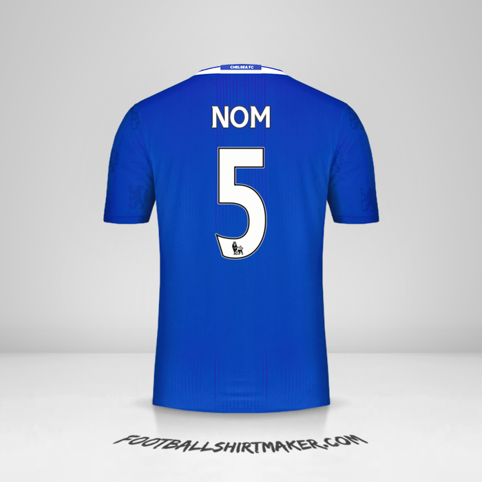 Maillot Chelsea 2016/17 -  nom - 5