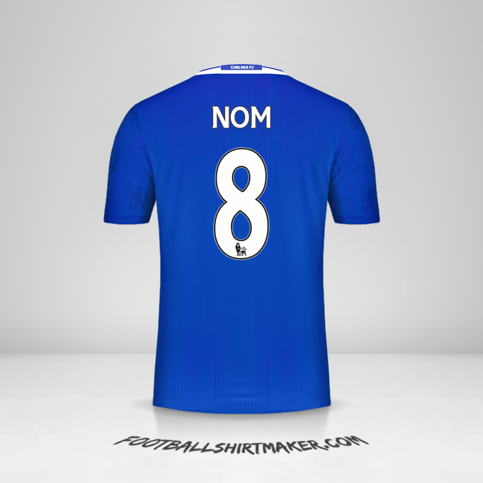 Maillot Chelsea 2016/17 -  nom - 8