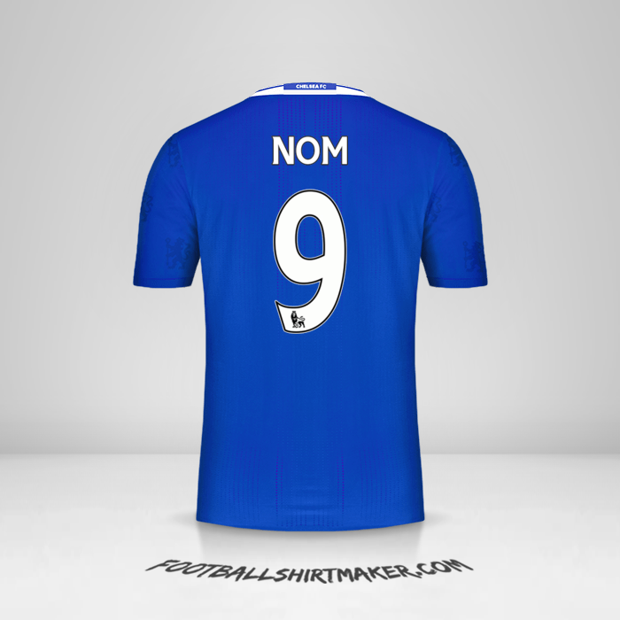 Maillot Chelsea 2016/17 -  nom - 9