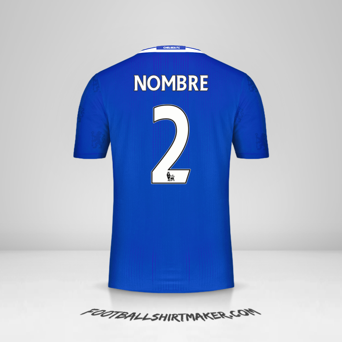 Jersey Chelsea 2016/17 -  nombre - 2