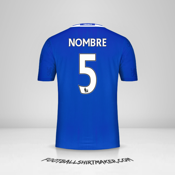 Jersey Chelsea 2016/17 -  nombre - 5