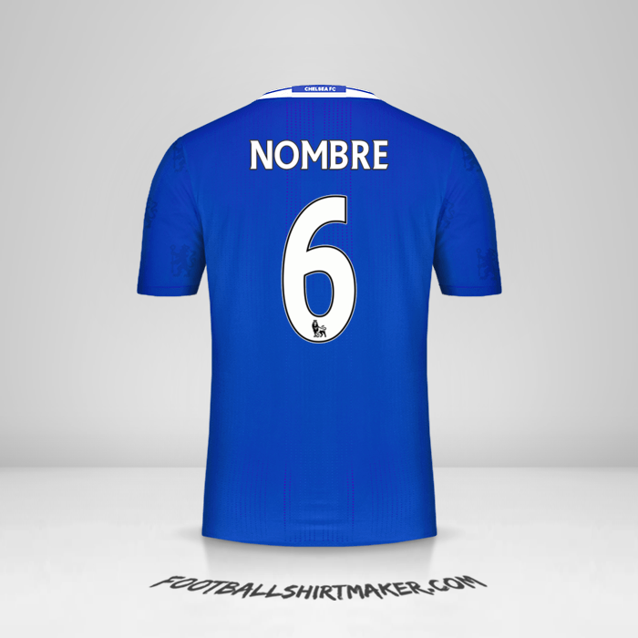 Jersey Chelsea 2016/17 -  nombre - 6