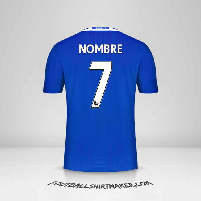 Jersey Chelsea 2016/17 -  nombre - 7