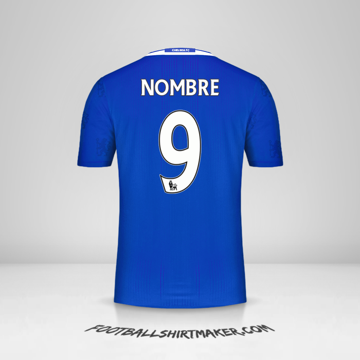 Jersey Chelsea 2016/17 -  nombre - 9