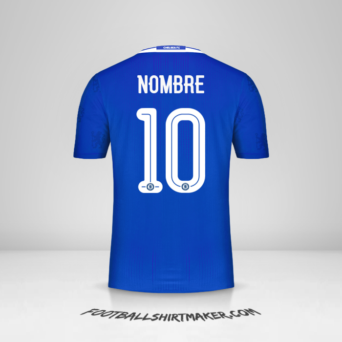 Jersey Chelsea Cup 2016/17 -  nombre - 10