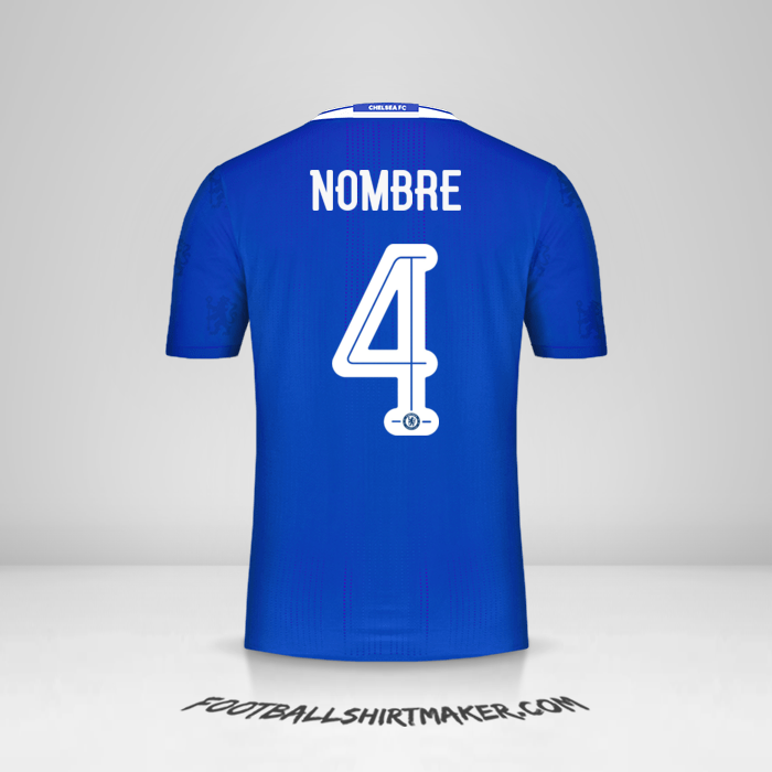 Camiseta Chelsea Cup 2016/17 -  nombre - 4