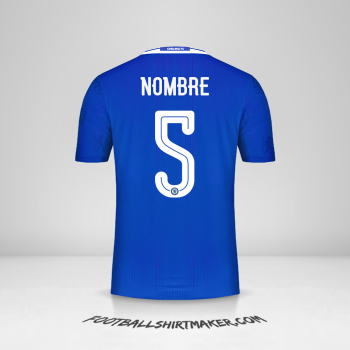 Jersey Chelsea Cup 2016/17 -  nombre - 5