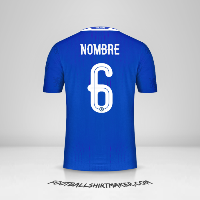 Jersey Chelsea Cup 2016/17 -  nombre - 6