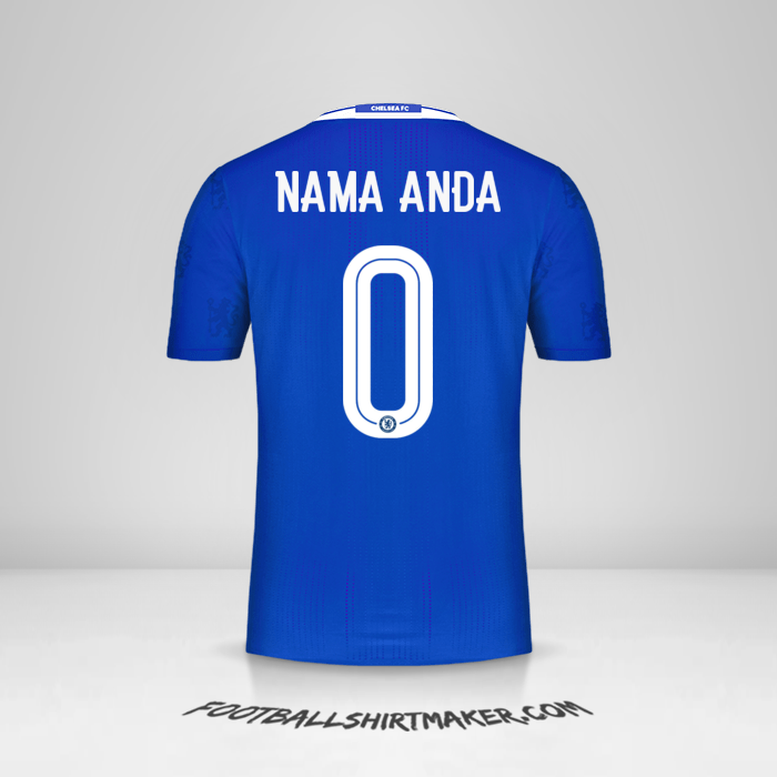 Jersey Chelsea Cup 2016/17 -  nama anda - 0