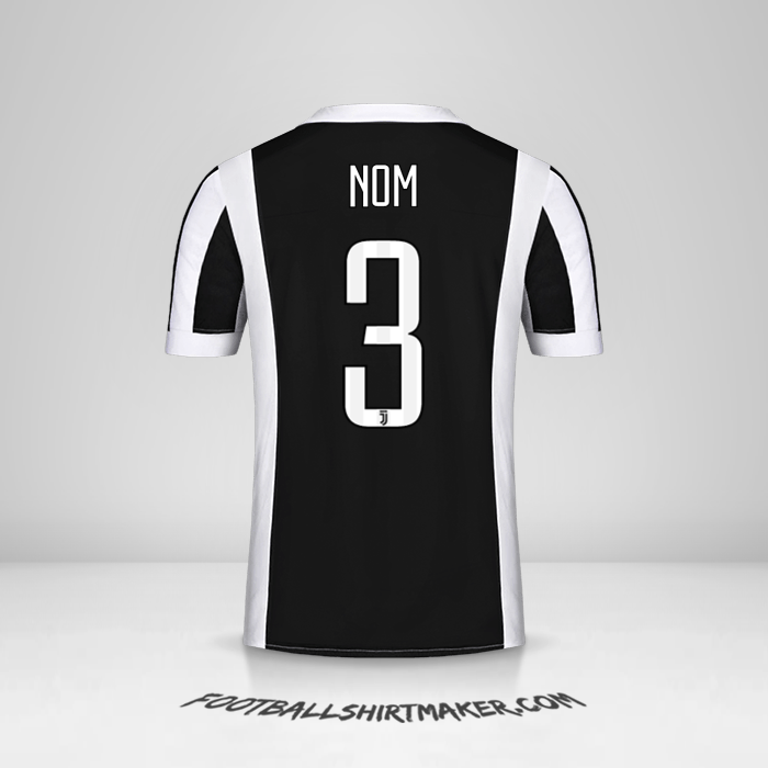 Maillot Juventus FC 2017/18 -  nom - 3