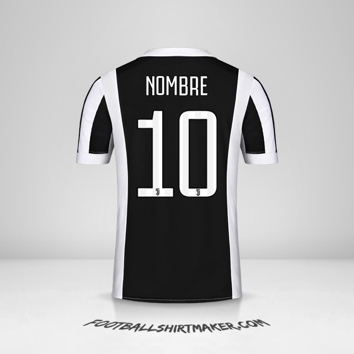 Jersey Juventus FC 2017/18 -  nombre - 10