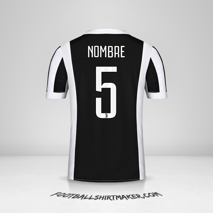 Jersey Juventus FC 2017/18 -  nombre - 5
