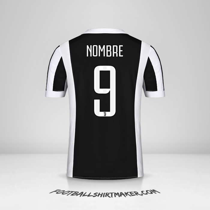Jersey Juventus FC 2017/18 -  nombre - 9