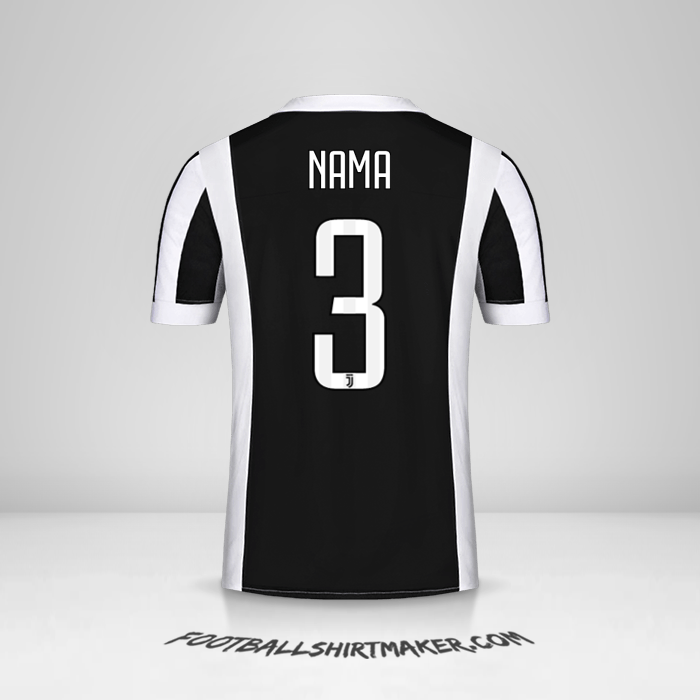 Jersey Juventus FC 2017/18 -  nama - 3