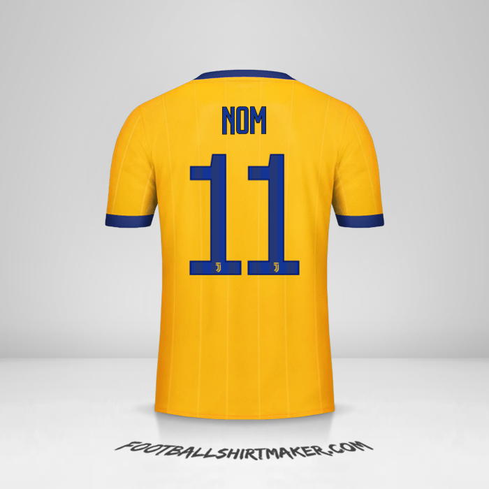 Maillot Juventus FC 2017/18 Extérieur -  nom - 11