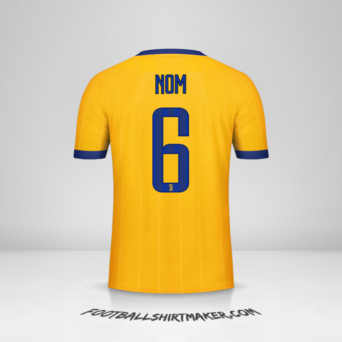 Maillot Juventus FC 2017/18 Extérieur -  nom - 6
