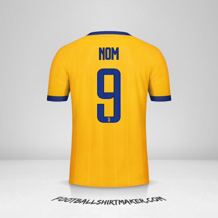 Maillot Juventus FC 2017/18 Extérieur -  nom - 9