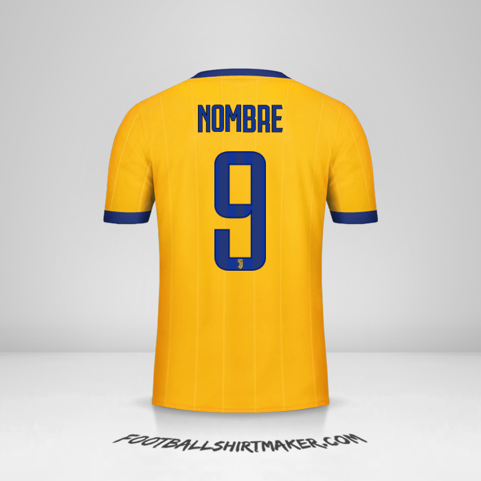 Jersey Juventus FC 2017/18 Visita -  nombre - 9
