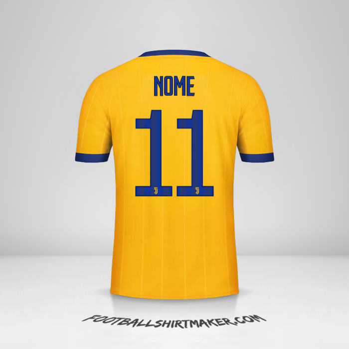 Maglia Juventus FC 2017/18 Seconda -  nome - 11