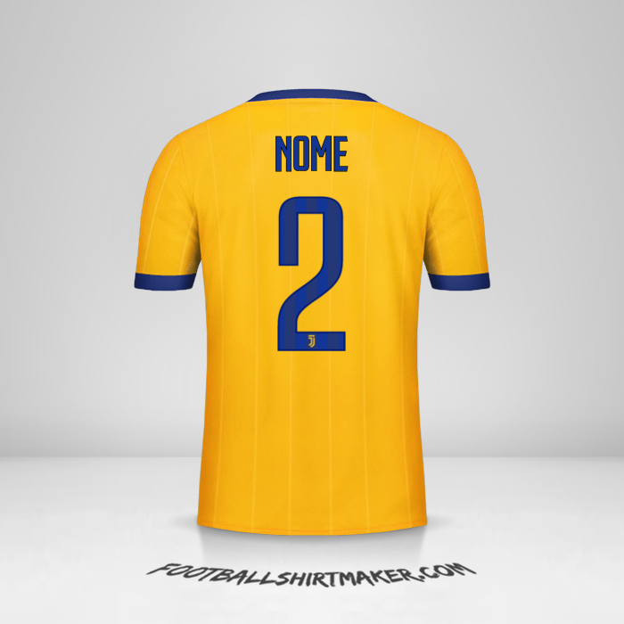 Maglia Juventus FC 2017/18 Seconda -  nome - 2