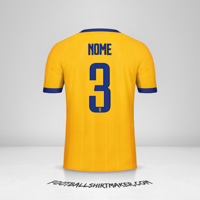 Maglia Juventus FC 2017/18 Seconda -  nome - 3