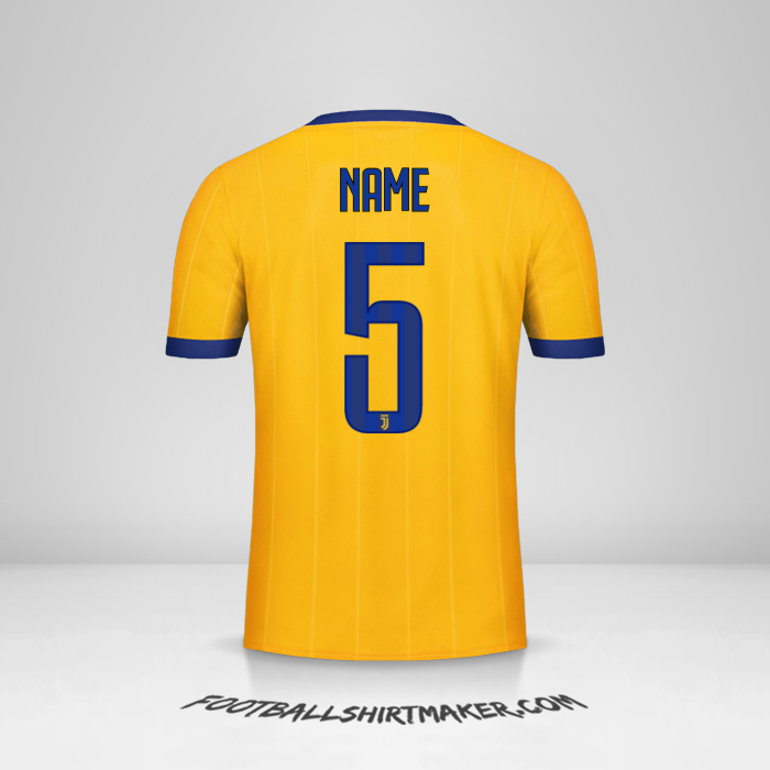 Shirt Juventus FC 2017/18 Away -  name - 5