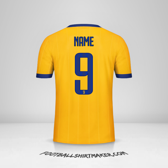 Trikot Juventus FC 2017/18 Auswärts -  name - 9