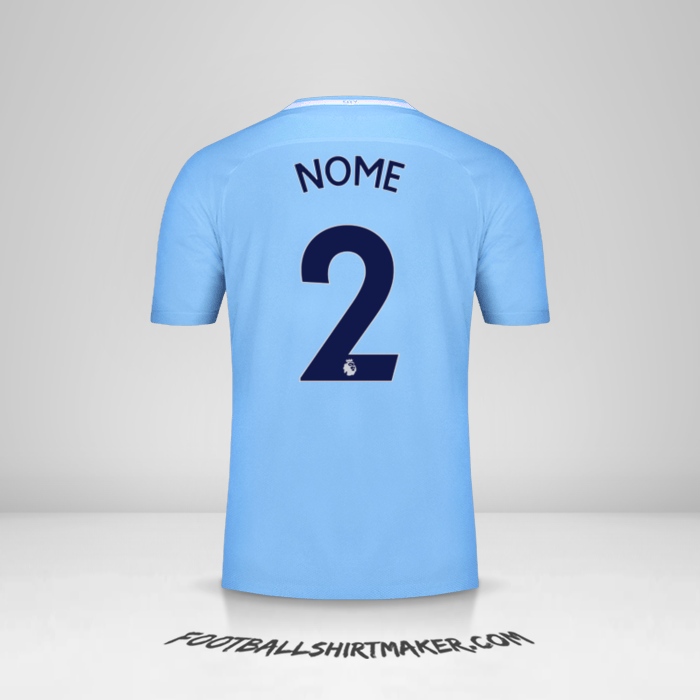 Maglia Manchester City 2017/18 -  nome - 2