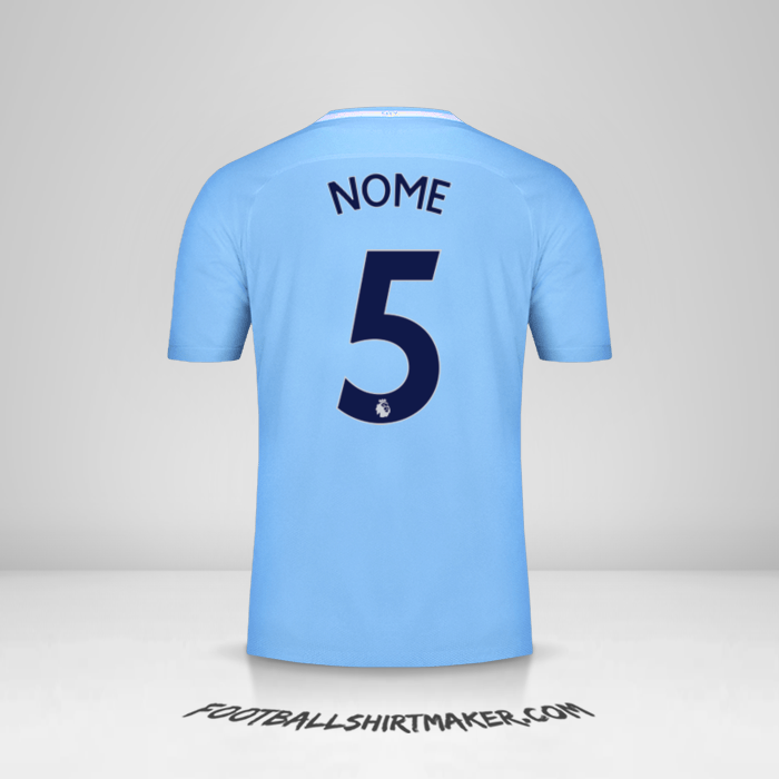 Camisa Manchester City 2017/18 -  nome - 5