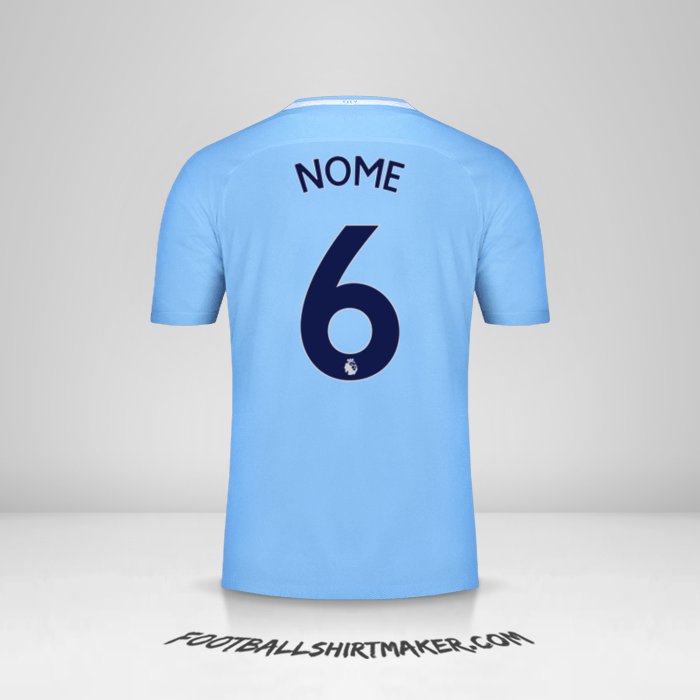 Camisa Manchester City 2017/18 -  nome - 6