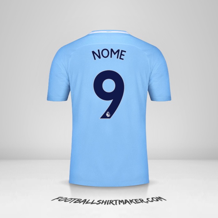 Camisa Manchester City 2017/18 -  nome - 9