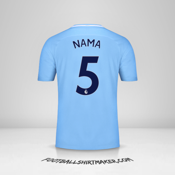 Jersey Manchester City 2017/18 -  nama - 5
