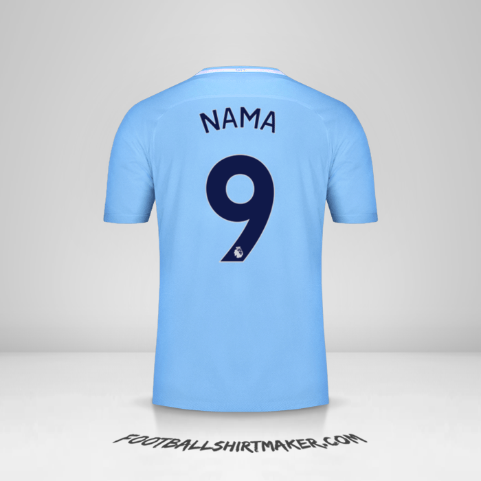 Jersey Manchester City 2017/18 -  nama - 9