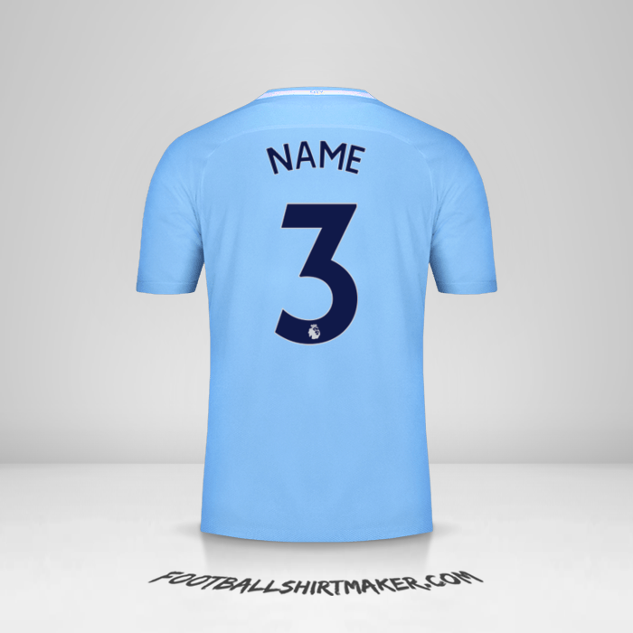 Trikot Manchester City 2017/18 -  name - 3