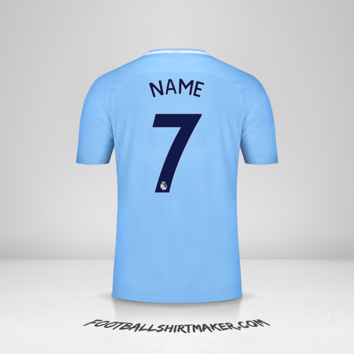 Trikot Manchester City 2017/18 -  name - 7