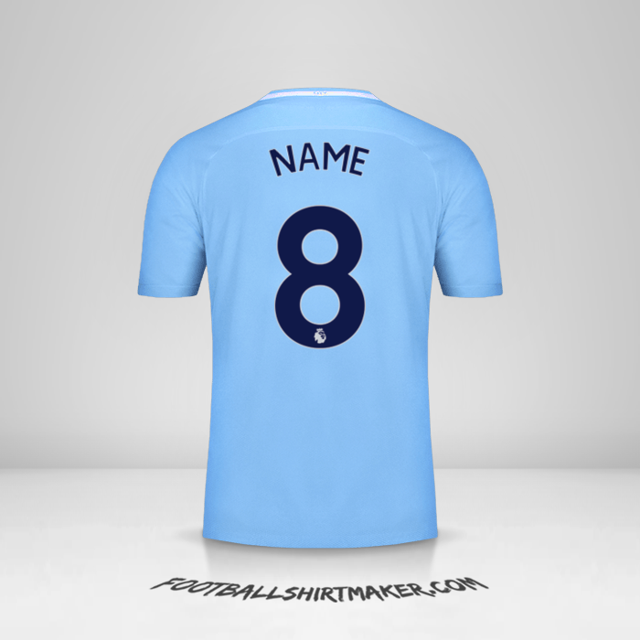 Jersey Manchester City 2017/18 -  name - 8