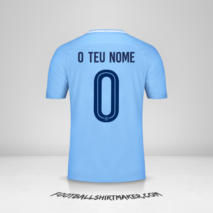 Camisola Manchester City Cup 2017/18 -  o teu nome - 0
