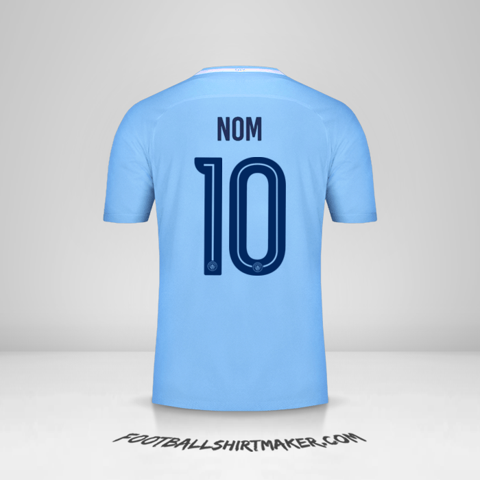 Maillot Manchester City Cup 2017/18 -  nom - 10