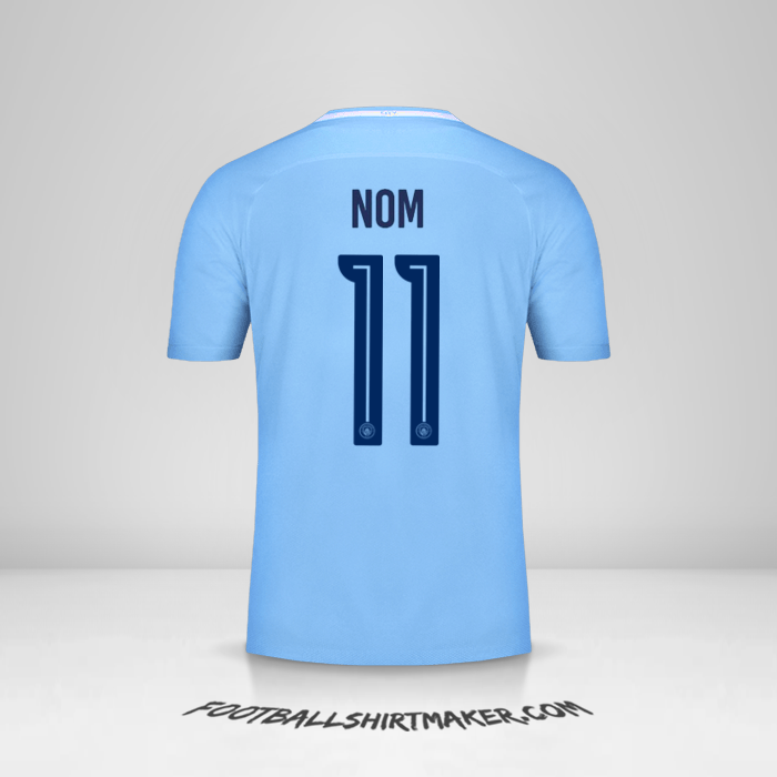 Maillot Manchester City Cup 2017/18 -  nom - 11