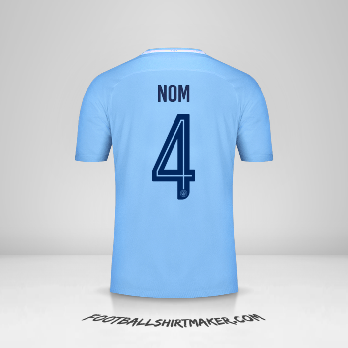Maillot Manchester City Cup 2017/18 -  nom - 4