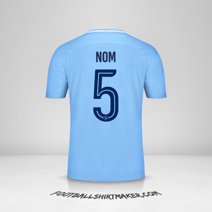 Maillot Manchester City Cup 2017/18 -  nom - 5