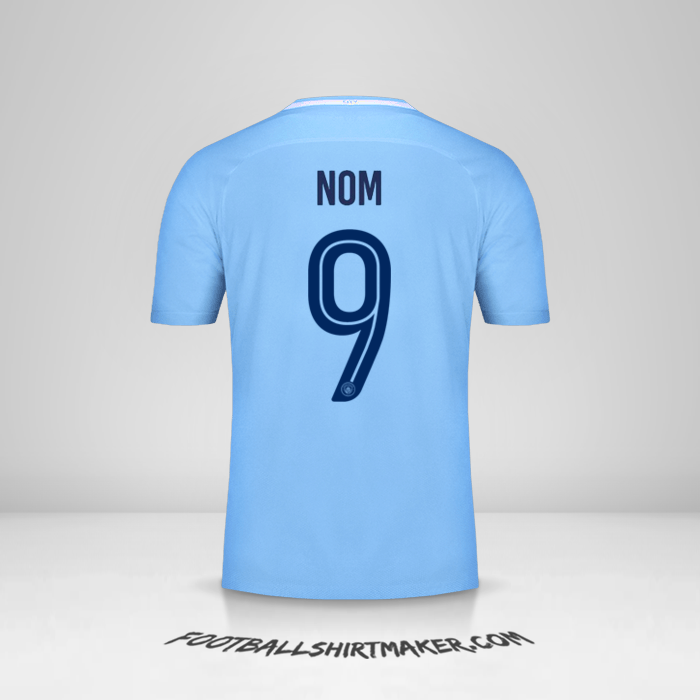 Maillot Manchester City Cup 2017/18 -  nom - 9