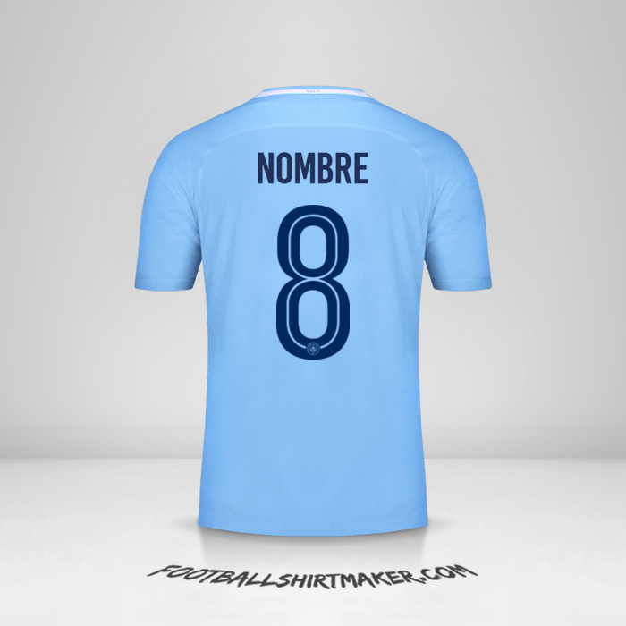 Camiseta Manchester City Cup 2017/18 -  nombre - 8